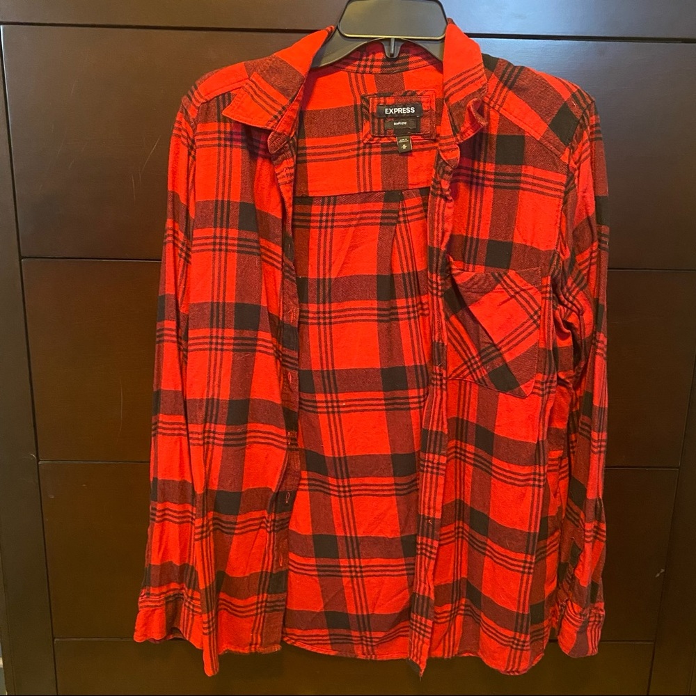 Express Boyfriend Fit Flannel